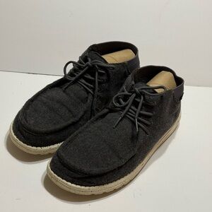 Hey Dude Wayne Charcoal Men's Chukka Boots Sz 10